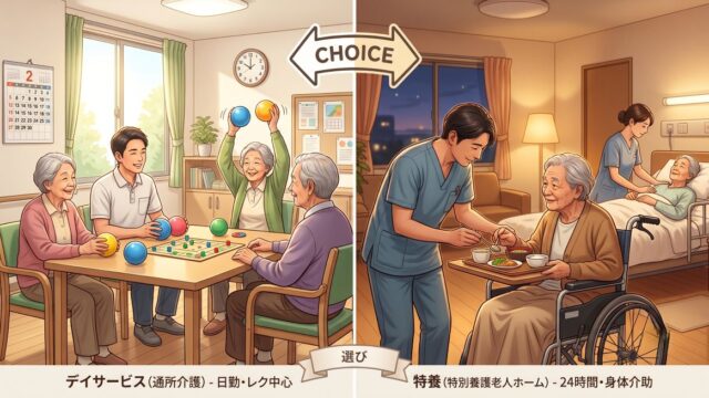 デイサービスと特養