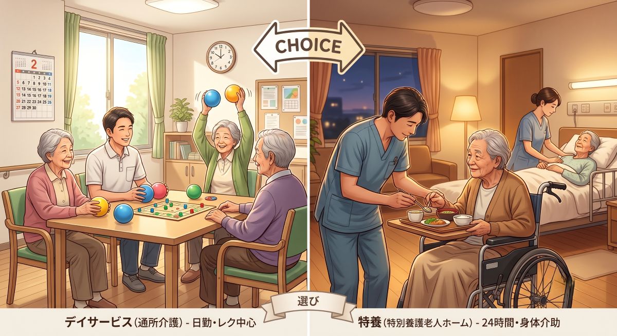 デイサービスと特養