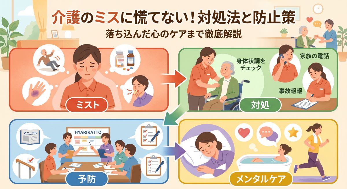 介護のミスで落ち込んだときの回復方法