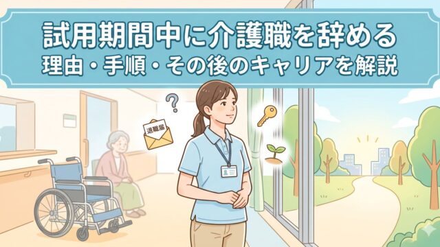 試用期間中にやめる介護職