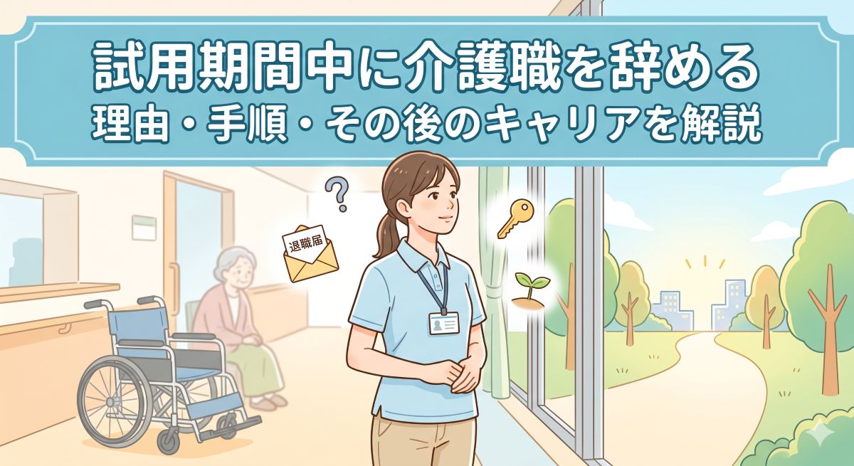 試用期間中にやめる介護職